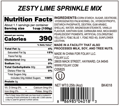 Zesty Lime Sprinkle Mix
