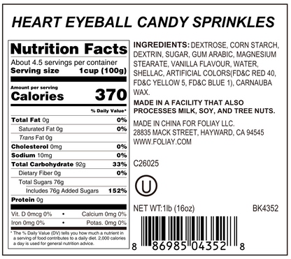 Heart Eyeball Candy Sprinkles