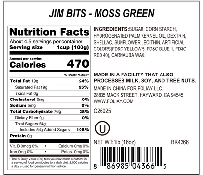 Moss Green Jimmies Sprinkles