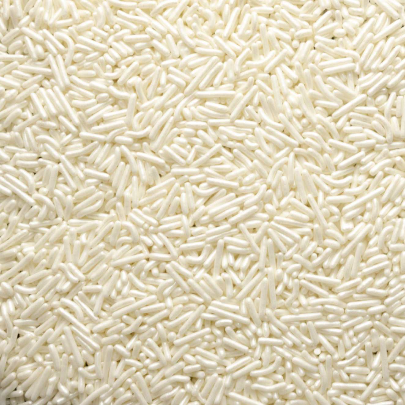 White Pearlized Jimmies Sprinkles