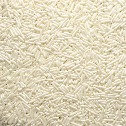 White Pearlized Jimmies Sprinkles
