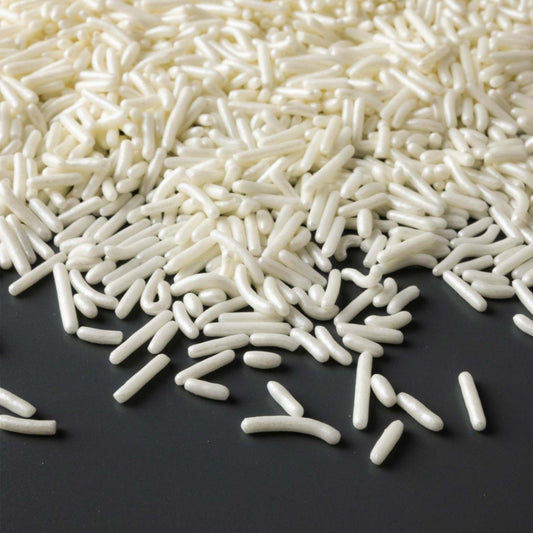 White Pearlized Jimmies Sprinkles