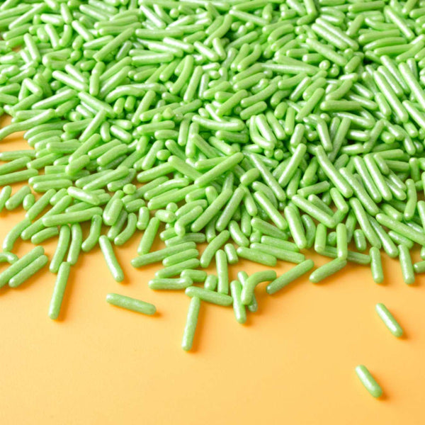 Green Pearlized Jimmies Sprinkles