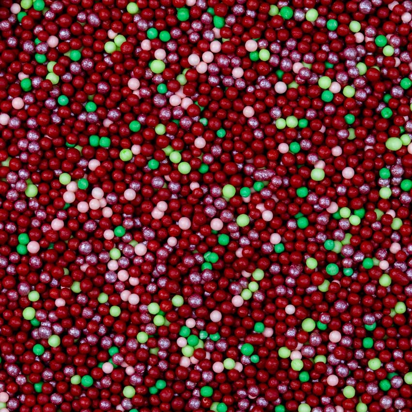 Cranberry Christmas Nonpareils Mix