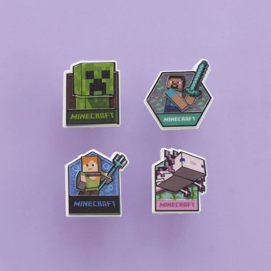 Minecraft Cupcake Ring Toppers - Set of 12