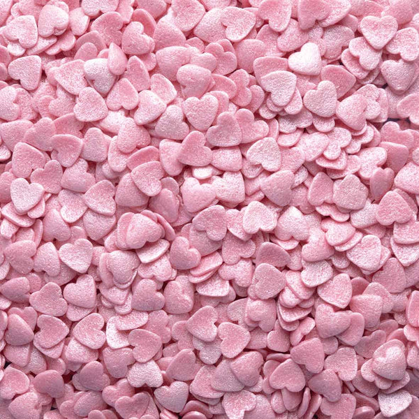 Pink Pearl Hearts Quin Sprinkles