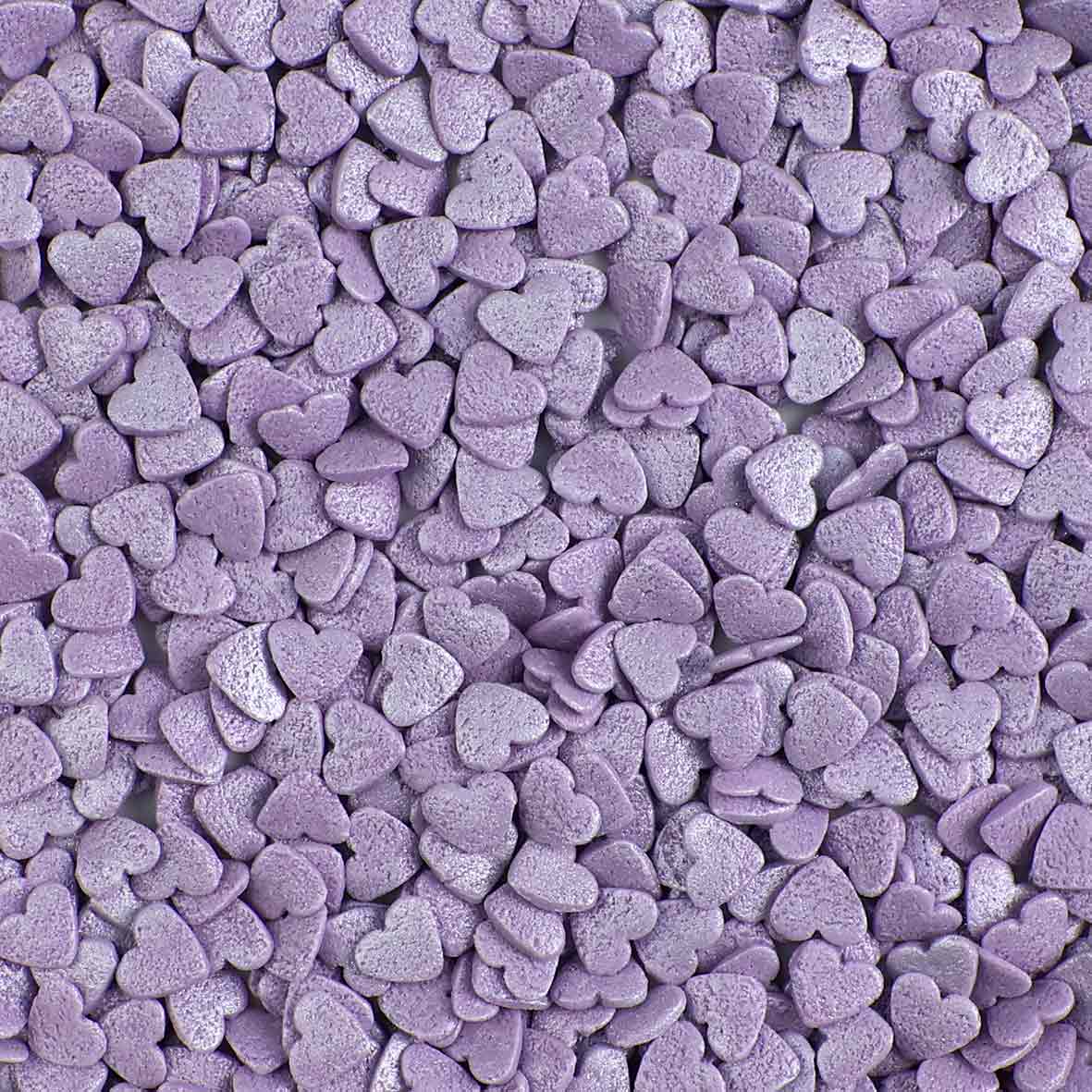 Purple Pearl Hearts Quin Sprinkles