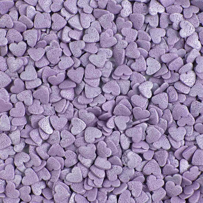 Purple Pearl Hearts Quin Sprinkles