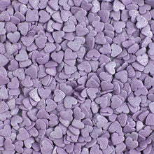 Load image into Gallery viewer, Purple Pearl Hearts Quin Sprinkles
