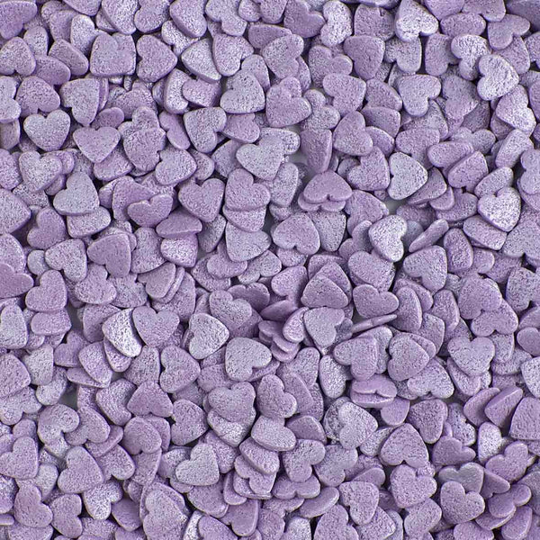 Purple Pearl Hearts Quin Sprinkles