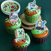 Load image into Gallery viewer, Minecraft Cupcake Decorating Kit
