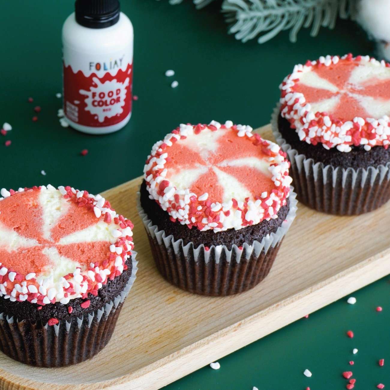 Peppermint Crunch Candy Crumb Topping