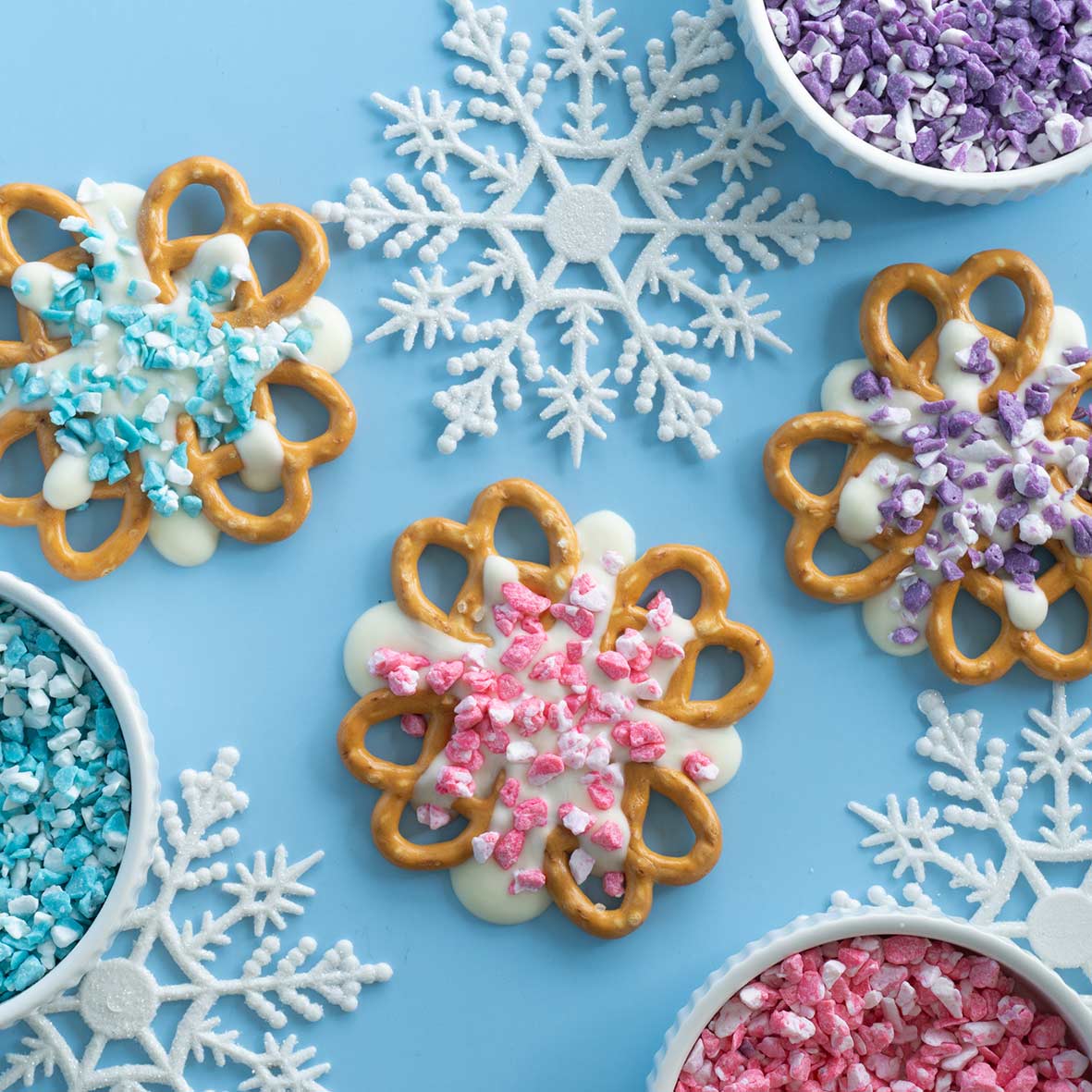 Blue & White Crushed Peppermint Crumb Topping