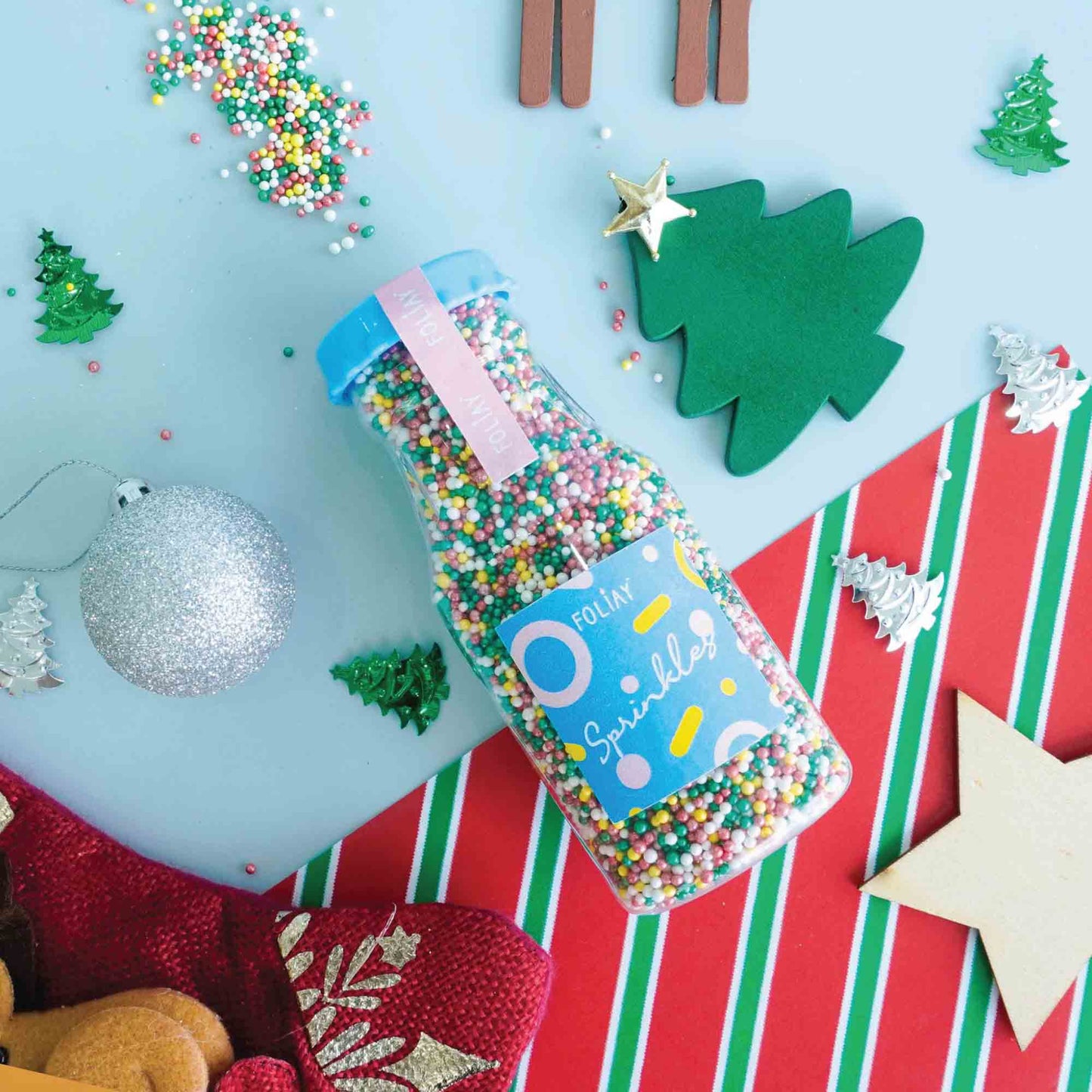 Holly Jolly Nonpareils  Mix