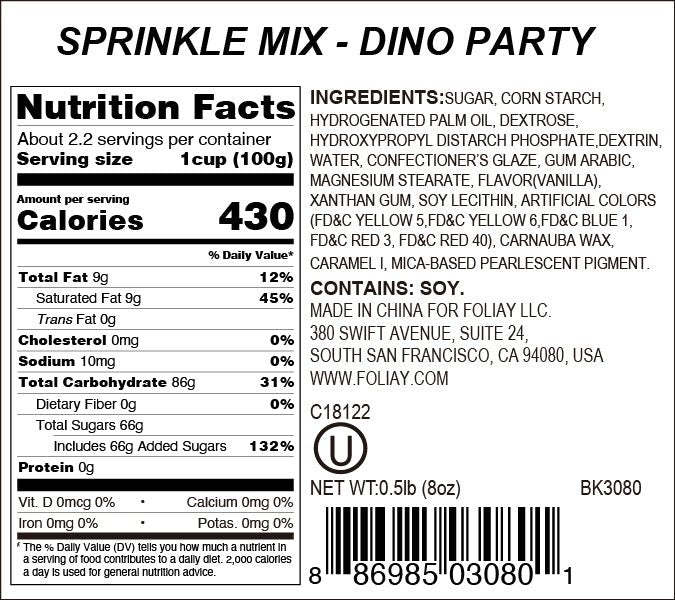 Dino Party Sprinkle Mix