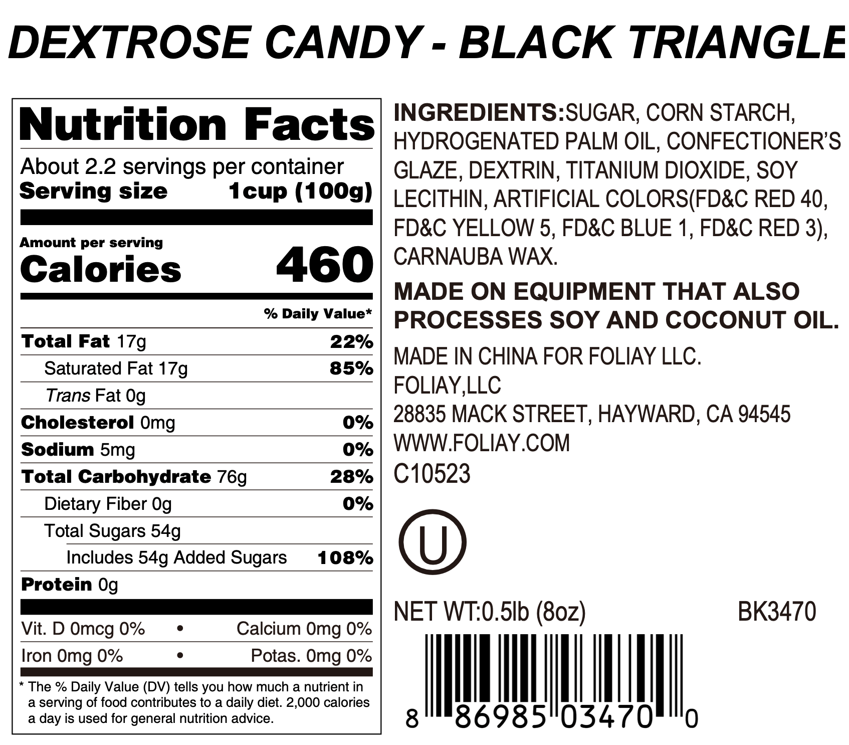 Triangulo Cancy Black Triangle Candy Sprinkles – Foliay