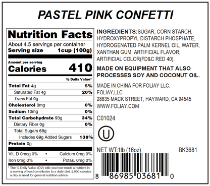 Pastel Pink Quin Sprinkles