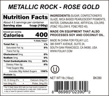 Load image into Gallery viewer, Rose Gold Metallic Pearl Sugar Rocks
