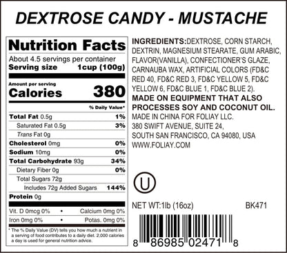 Mustache Candy Sprinkles