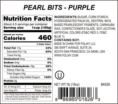 Purple Pearlized Jimmies Sprinkles