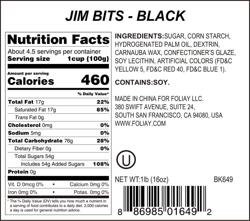Black Jimmies Sprinkles