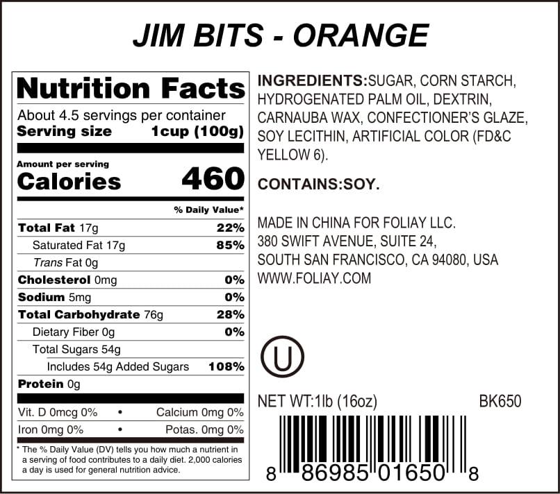 Orange Jimmies Sprinkles