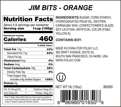 Orange Jimmies Sprinkles