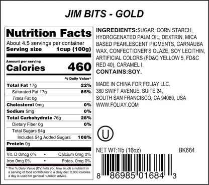 Gold Jimmies Sprinkles