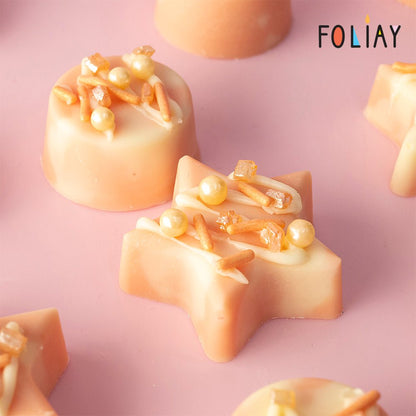 Rose Gold Metallic Pearl Sugar Rocks
