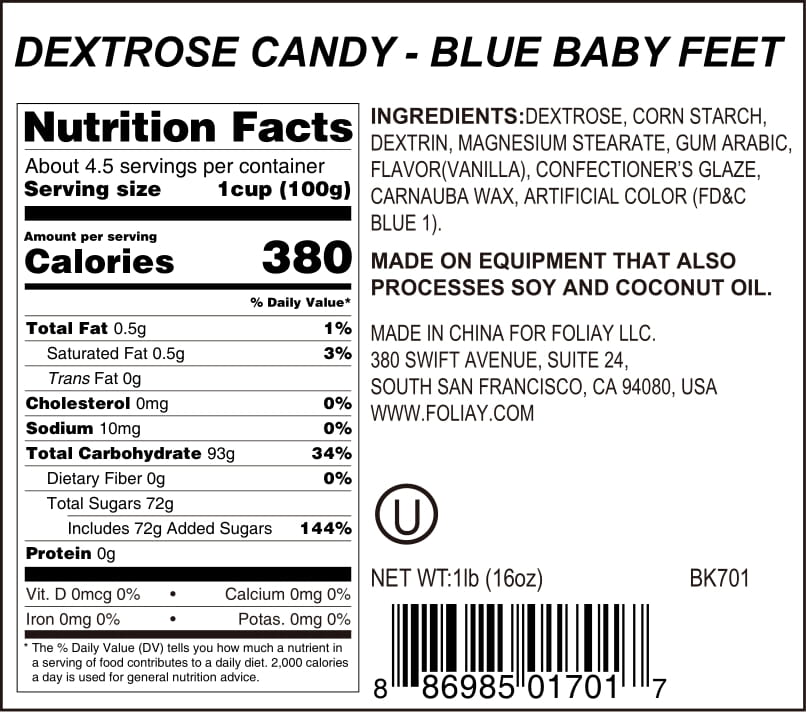 Blue Baby Feet Candy Sprinkles