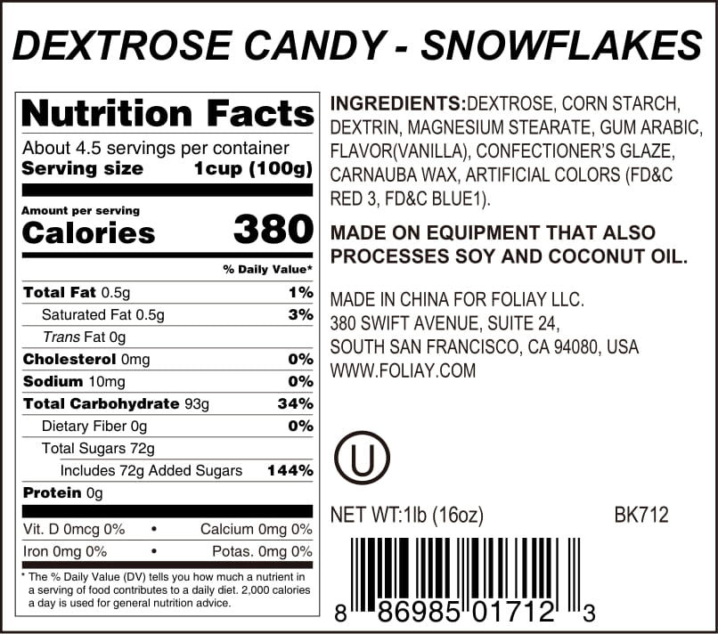 Snowflakes Candy Sprinkles