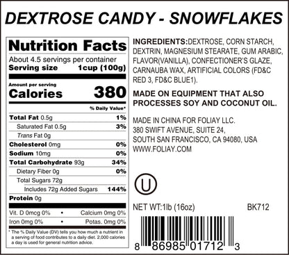 Snowflakes Candy Sprinkles