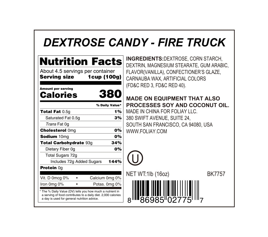 Fire Truck Candy Sprinkles