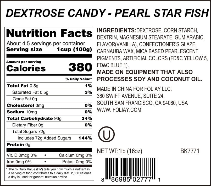 Pearl Starfish Candy Sprinkles