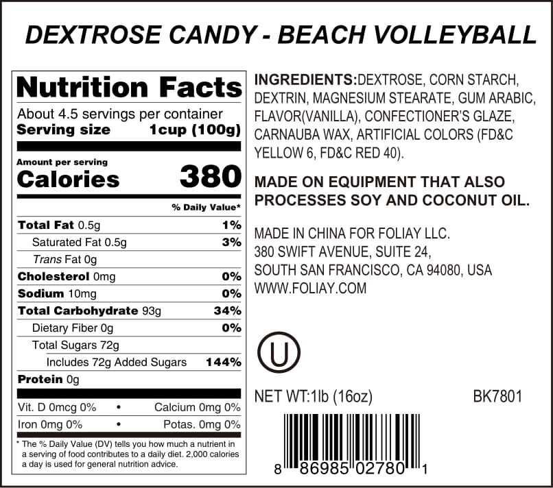 Beach Volleyball Candy Sprinkles