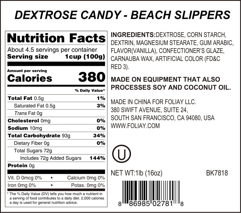 Beach Slippers Candy Sprinkles