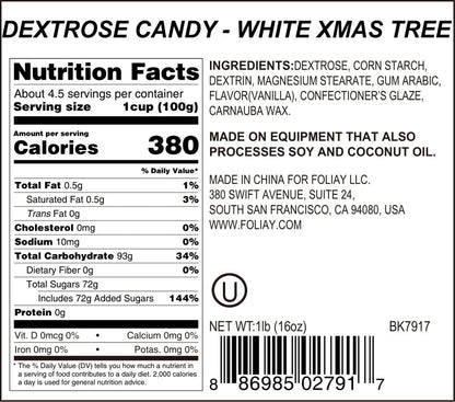 White Christmas Tree Candy Sprinkles