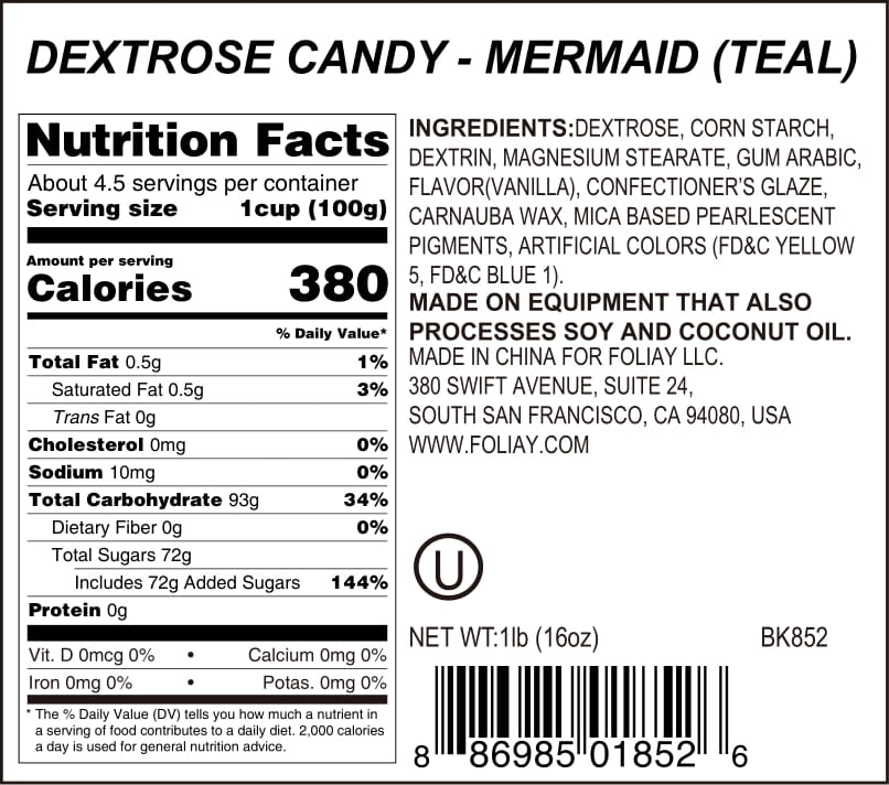 Teal Mermaid Candy Sprinkles