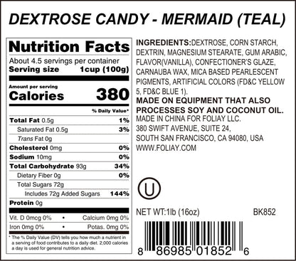 Teal Mermaid Candy Sprinkles