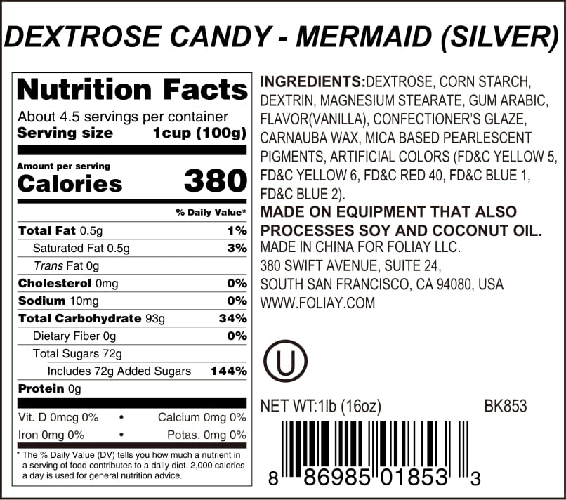 Silver Mermaid Candy Sprinkles