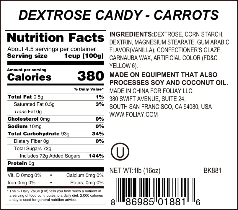 Carrots Candy Sprinkles