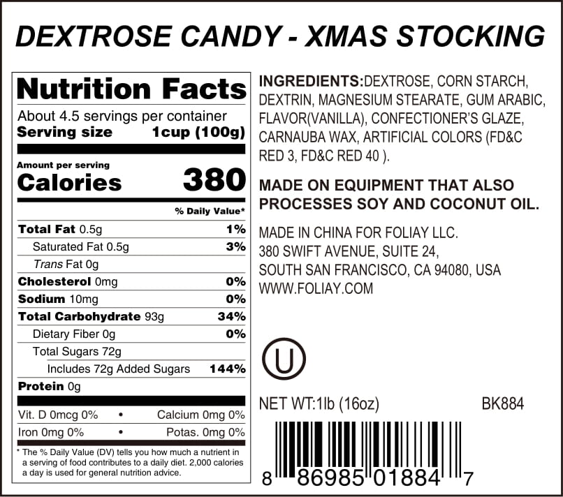 Christmas Stockings Candy Sprinkles
