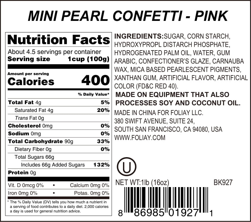 Pink Pearl Quin Sprinkles
