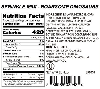 Roarsome Dinosaurs Sprinkle Mix