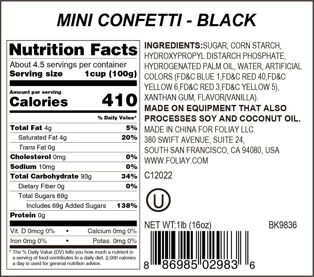 Black Quin Sprinkles
