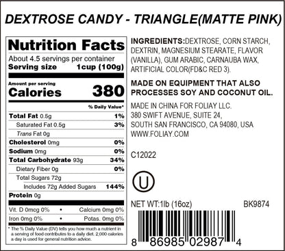 Pink Triangle Candy Sprinkles