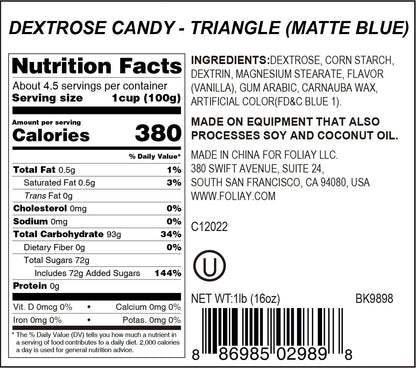 Blue Triangle Candy Sprinkles