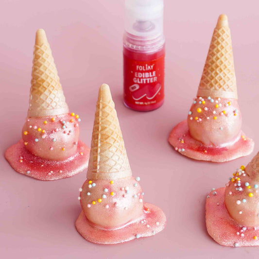 Upside Down Ice Cream Cake Pops