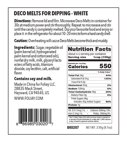 Deco Melts White (Dipping)