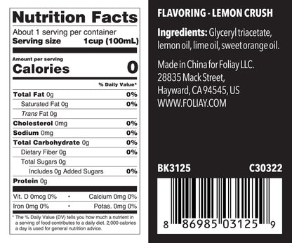 Lemon Flavoring Extract 1.22oz